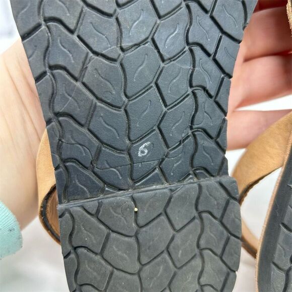 Ciutadella de Menorca Spain Avarcus Brown Leather Slingback Sandals Size 6 - Picture 11 of 13